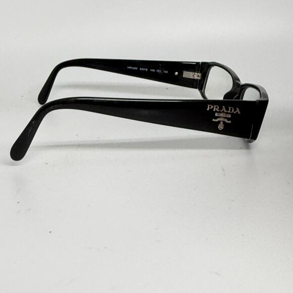 PRADA Eyeglasses VPR22M 1AB-1O1 Black FRAMES ONLY Italy 53-16-135 20135 - Picture 4 of 7